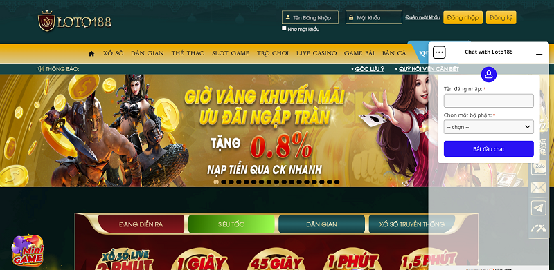 Kênh hỗ trợ của LOTO188