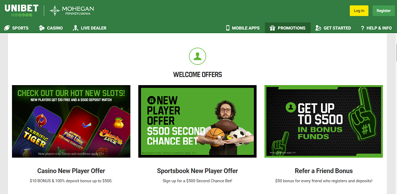 UNIBET có nhiều khuyến mãi giá trị lớn